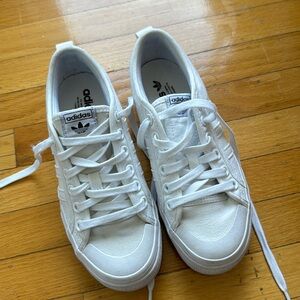 Adidas Originals Nizza Platform Sneakers White